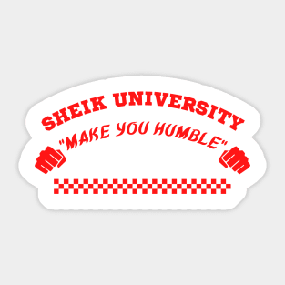 Iron Sheik University Sticker